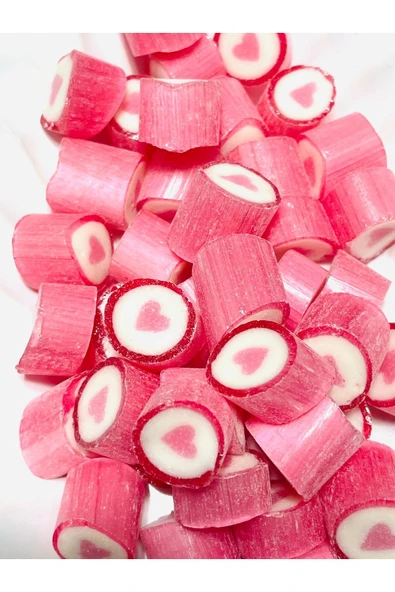 ŞEKERCİYAŞAR Pembe Kalp Desenli Lolly Akide Şeker 500 gr. ürün görseli 1