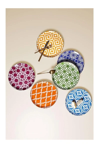 Porland Morocco 6lı Pasta Takımı 20cm - Resim 2