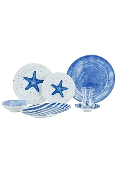 Porland Starfish Kahvaltı Takımı 36 Parça