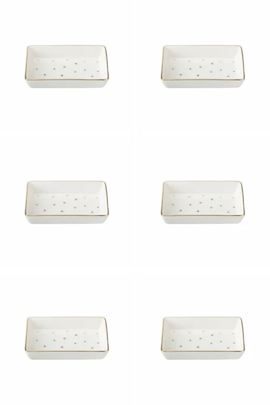 Porland Forest Kahvaltı&Meze Tabağı 7x11cm 6 lı 04LFH000587 ürün görseli 1