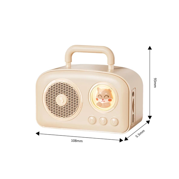 Jwin BR-220 Radyolu Bluetooth Hoparlör - Pudra - Resim 5