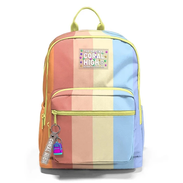 Coral High Büyük Boy Okul Sırt Çantası Renkli 23680 - 3