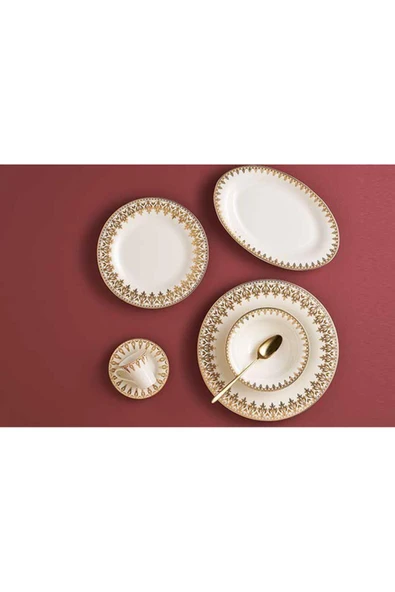 Porland Firuze 60 Parça 12 Kişilik Yemek Takımı