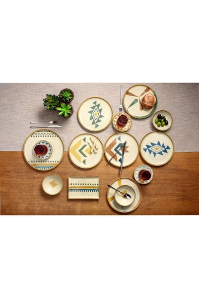 Porland Festivity 30 Parça 6 Kişilik Kahvaltı Takımı