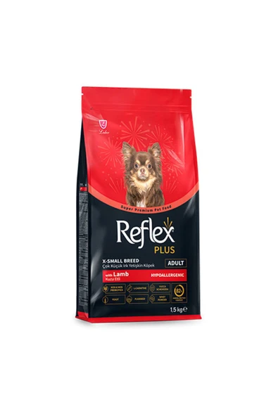 Reflex Plus X-small Breed Kuzulu Ve Pirinçli Küçük Irk Yetişkin Köpek Maması 1,5 Kg ürün görseli 1