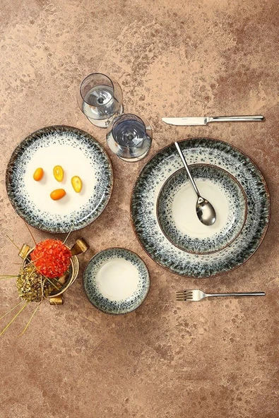 Porland Re-gen Ontario 24 Parça 6 Kişilik Yemek Takımı