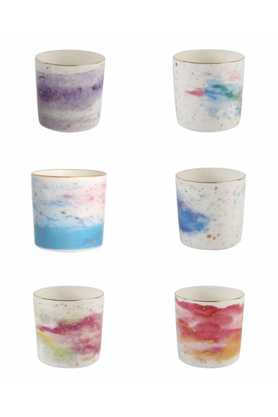 Porland Cosmos Karma Desen Bardak Seti 230cc 6 Parça ürün görseli 1