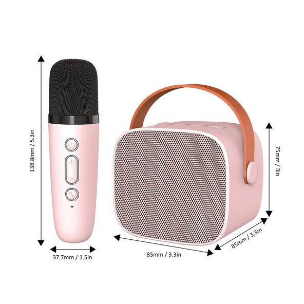 Jwin BK-320 Mikrofonlu Bluetooth Hoparlör - Pembe - 5