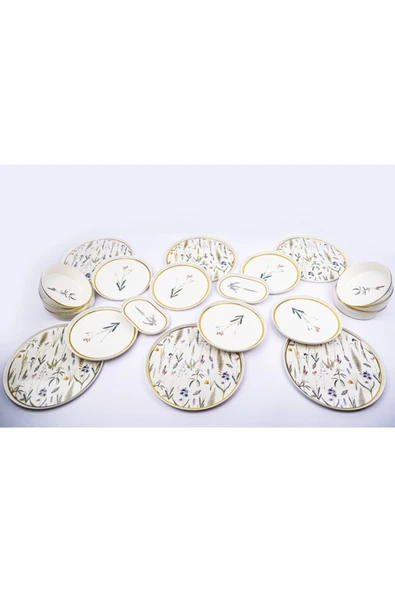 Porland Botanical (DESEN4) Yemek Takımı 6 Kişilik 20 Parça - 2