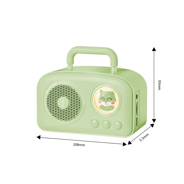 Jwin BR-220 Radyolu Bluetooth Hoparlör - Yeşil - 5