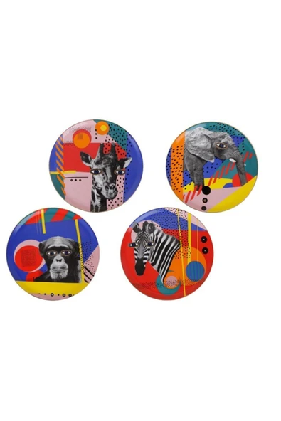 Porland Wıld Lıfe 4 Desen Düz Tabak 28cm ürün görseli 1