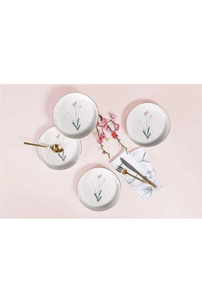 Arasta Pazar Porland Botanical 4lü Çukur Tabak Seti 19cm