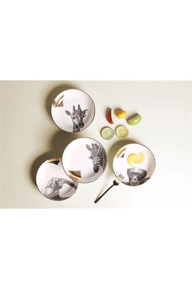 Porland Wild Life 4 Lü Kase Takımı 17 cm ürün görseli 1