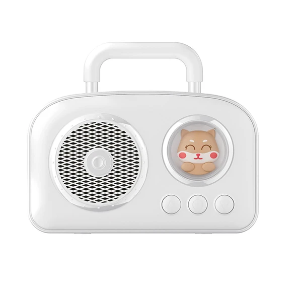 Jwin BR-220 Radyolu Bluetooth Hoparlör - Beyaz