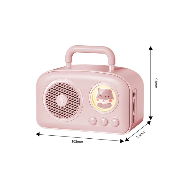 Jwin BR-220 Radyolu Bluetooth Hoparlör - Pembe - 5