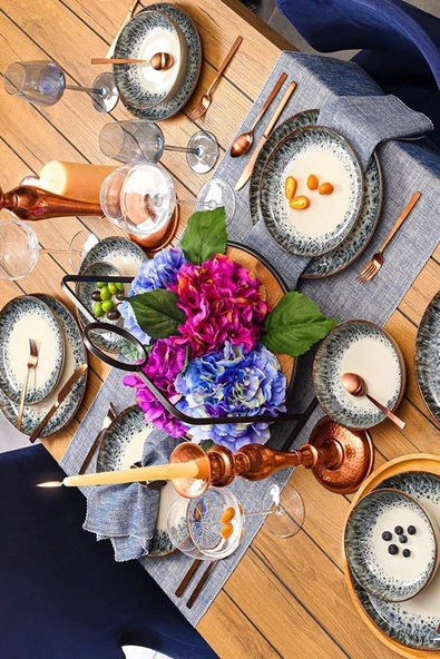 Porland Re-gen Ontario 24 Parça 6 Kişilik Yemek Takımı - 2