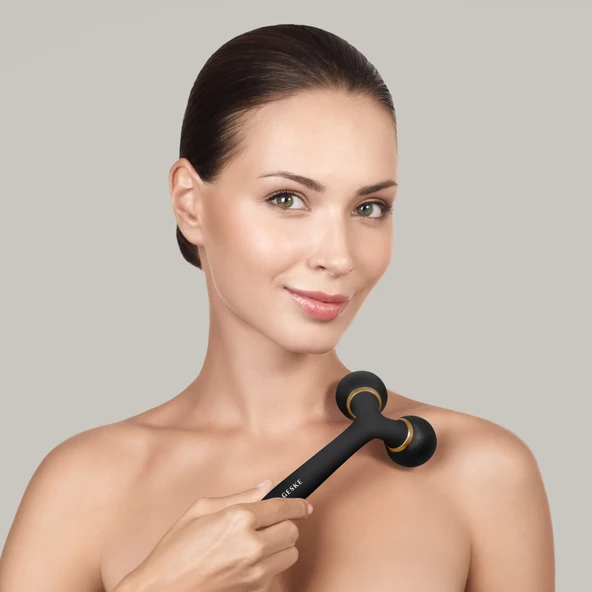 GESKE Titreşimli Yüz Şekillendirici ve Vücüt Bakım Roller Cihazı Sonic Facial   Body Roller - 6