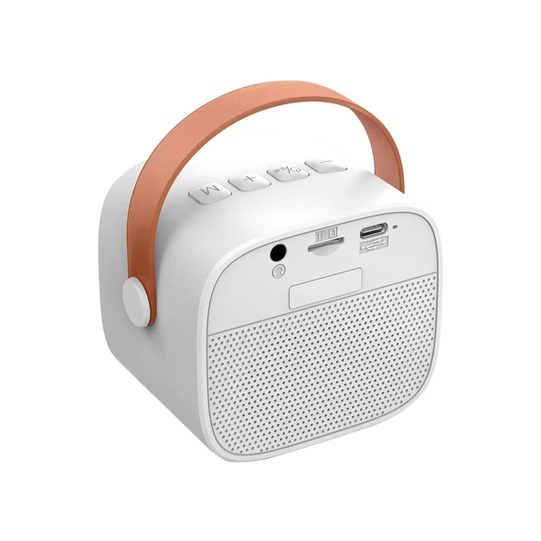 Jwin BK-320 Mikrofonlu Bluetooth Hoparlör - Beyaz - 3
