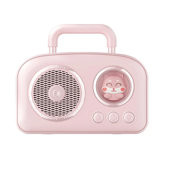Jwin BR-220 Radyolu Bluetooth Hoparlör - Pembe - 1