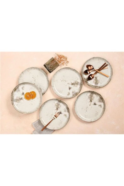 Porland Re-gen Salda 6 lı Düz Tabak Seti 21 cm ürün görseli 1