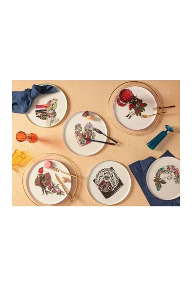 Porland Funky 6 Kişilik Servis Takımı 27 cm ürün görseli 1