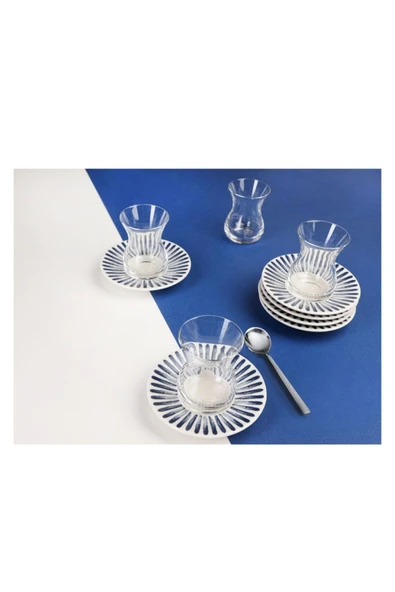 Porland Coralline Çay Bardak Takımı 6 Kişilik 12 Parça