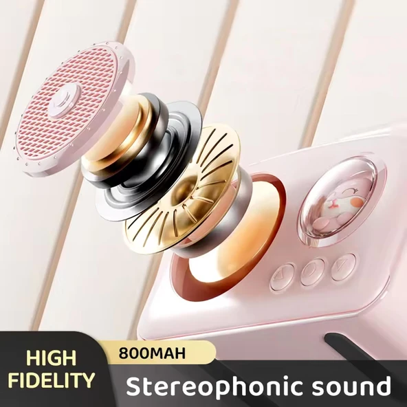 Jwin BR-220 Radyolu Bluetooth Hoparlör - Pembe - 2