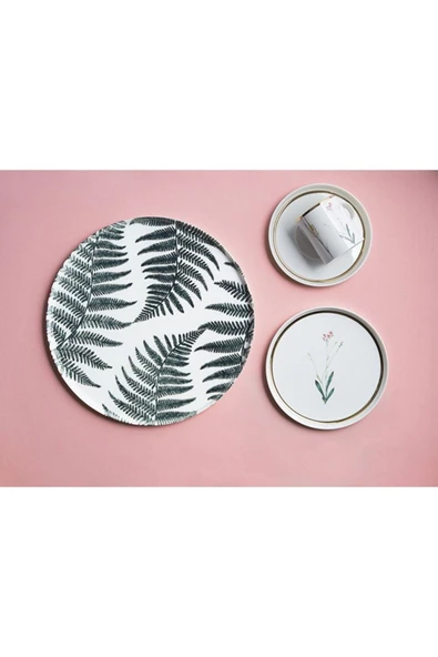 Porland Botanical 19 Parça 6 Kişilik Pasta Çay Takımı 04alm005697 ürün görseli 1