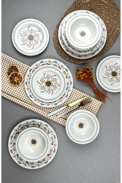 Store Porser Sunflower 24 Parça Yemek Takımı - 4