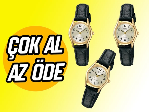 Çok  Al  Az Öde ( 3  Adet Fiyatı  )  LTP -1094Q-7b2rdf  Bayan  Saati ürün görseli 1