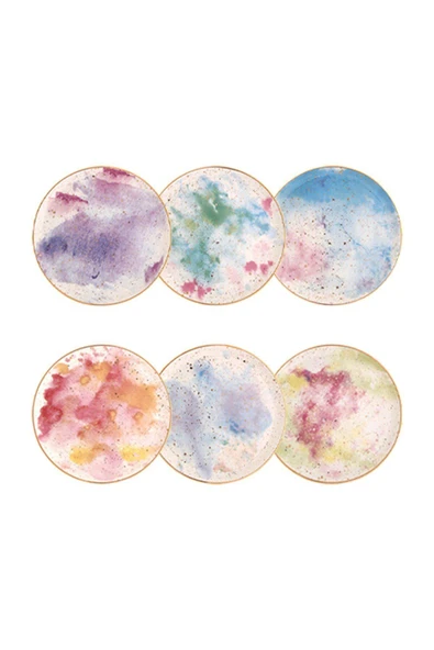 Porland Cosmos 6'lı Düz Tabak 24 Cm