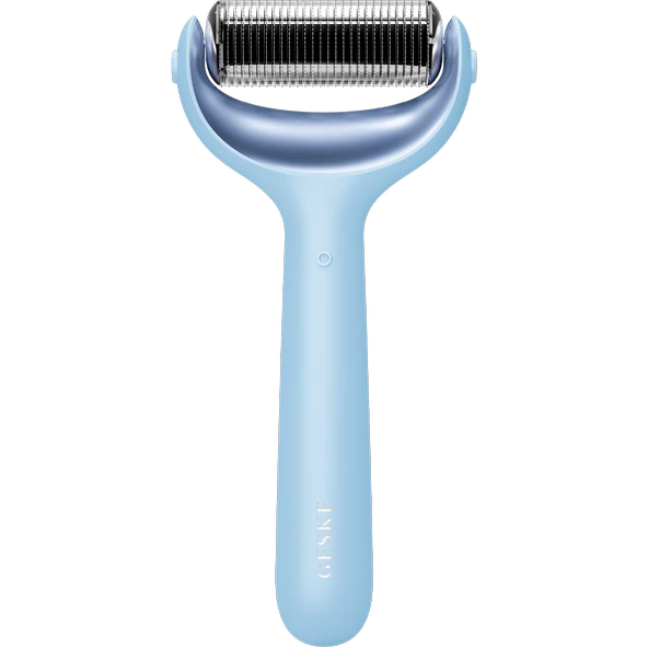 GESKE Mikro İğneli  Buz Başlığı  Pembe Kuvars Başlıklı Dermaroller   MicroNeedle Face  Body Roller - 2