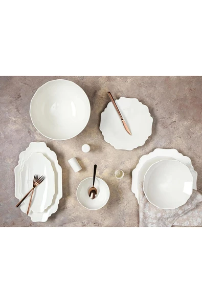 Porland Tide Alumilite 58 Parça 12 Kişilik Yemek Takımı ürün görseli 1