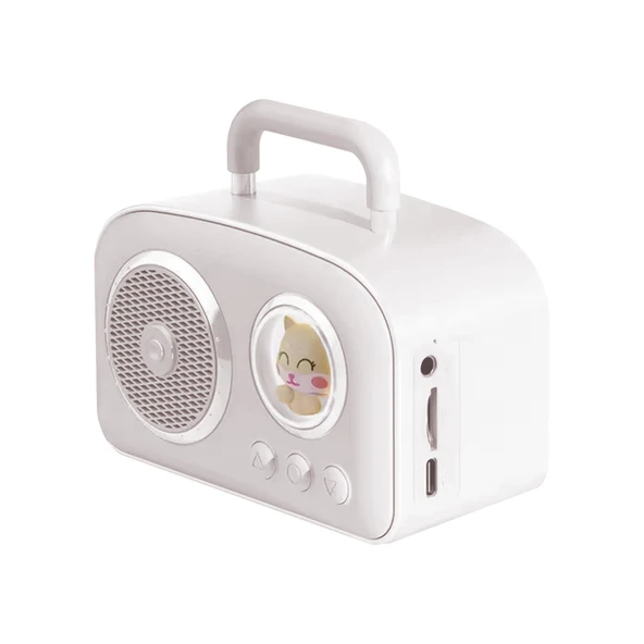 Jwin BR-220 Radyolu Bluetooth Hoparlör - Beyaz - 3