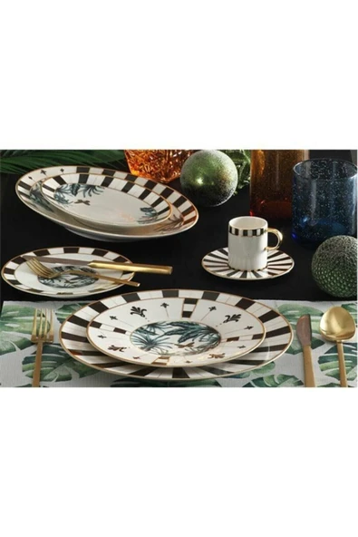 Porland Palms Çukur Tabak 20cm 4'lü 04ALM005907 - Resim 5