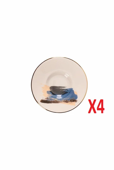 Porland Dash Desen Çay Tabağı 11cm 4 lü 04ALM008506