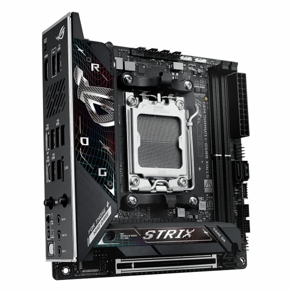 Asus ROG Strix B850-I Gaming WiFi DDR5 (8400MHz)OC M.2 HDMI/USB-C PCIe 5.0 AM5 mITX Anakart - Resim 3