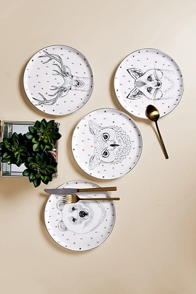 Porland Forest 4lü Pasta Takımı 20cm ürün görseli 1