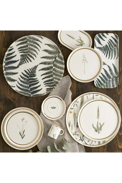 Porland Botanical Tabaklı Kahve Fincanı 85 cc 04ALM005374 - Resim 3