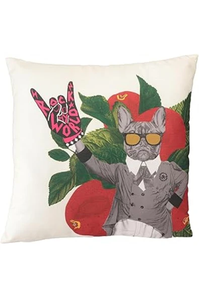 Porland Funky Desenli Yastık 45x45cm