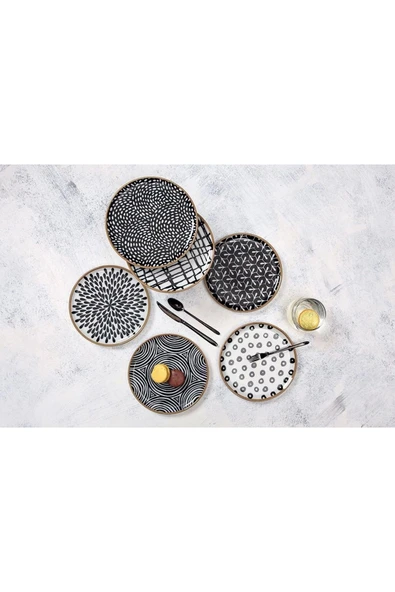 Porland Fractal 24cm 6 Kişilik Servis Takımı ürün görseli 1