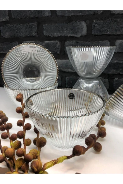 Porland Moon Gümüş Kase 6'lı 15 Cm - Resim 2