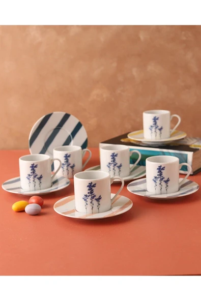 Porland Girye Kahve Takımı 6 Kişilik - 5