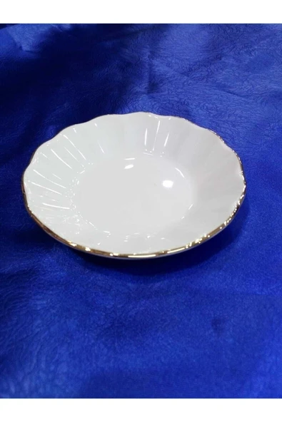 Porland 6'lı Yaldızlı Porselen Çay Tabağı ürün görseli 1