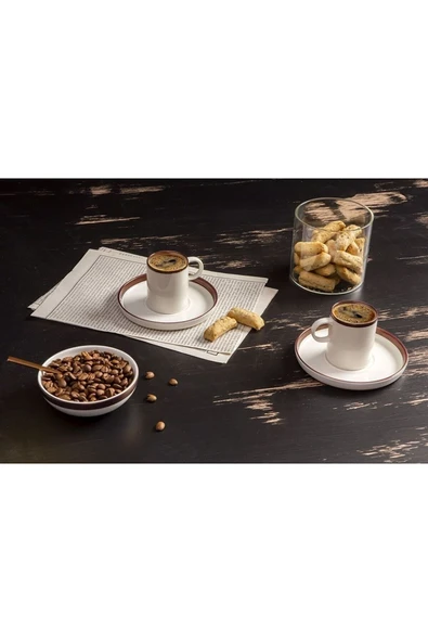 Porland Chopin Bakır Kahve Takımı 85cc 4 Parça