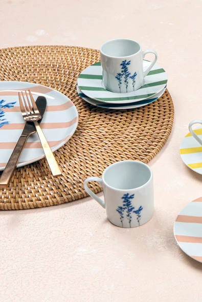 Porland Girye Kahve Takımı 6 Kişilik - 4