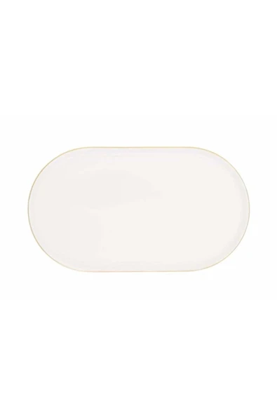 Porland Chopin Altın Yaldız Kayık Tabak 32cm