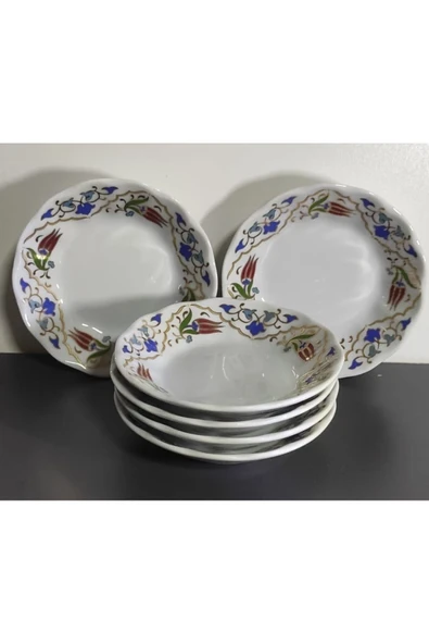 Porland PORSELEN 12 CM LALENAZ 12'Lİ ÇAY TABAK