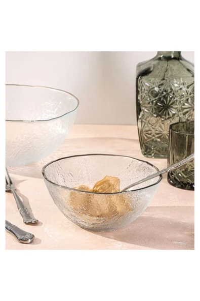 Porland Moon Gümüş Kase 2'li 15cm ürün görseli 1