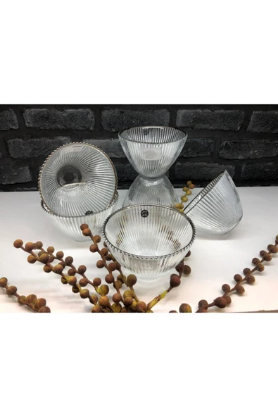 Porland Moon Gümüş Kase 6'lı 15 Cm ürün görseli 1